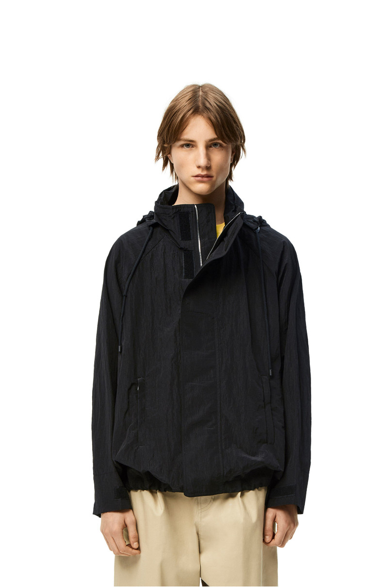 Hooded parka in textured nylon 3