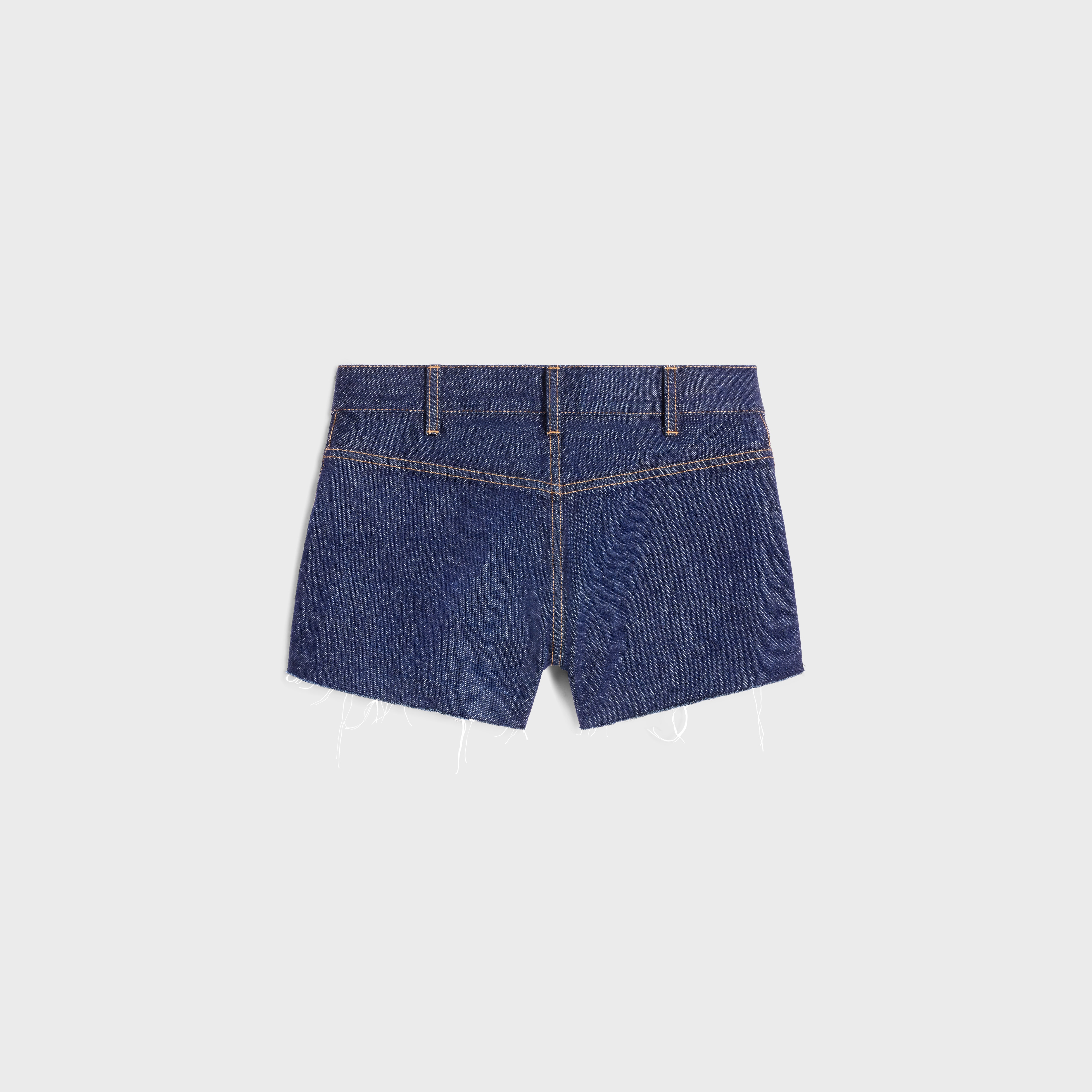 mini shorts in rinsed wash denim - 2