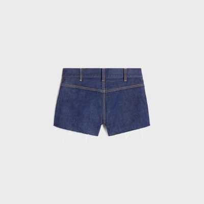 CELINE mini shorts in rinsed wash denim outlook