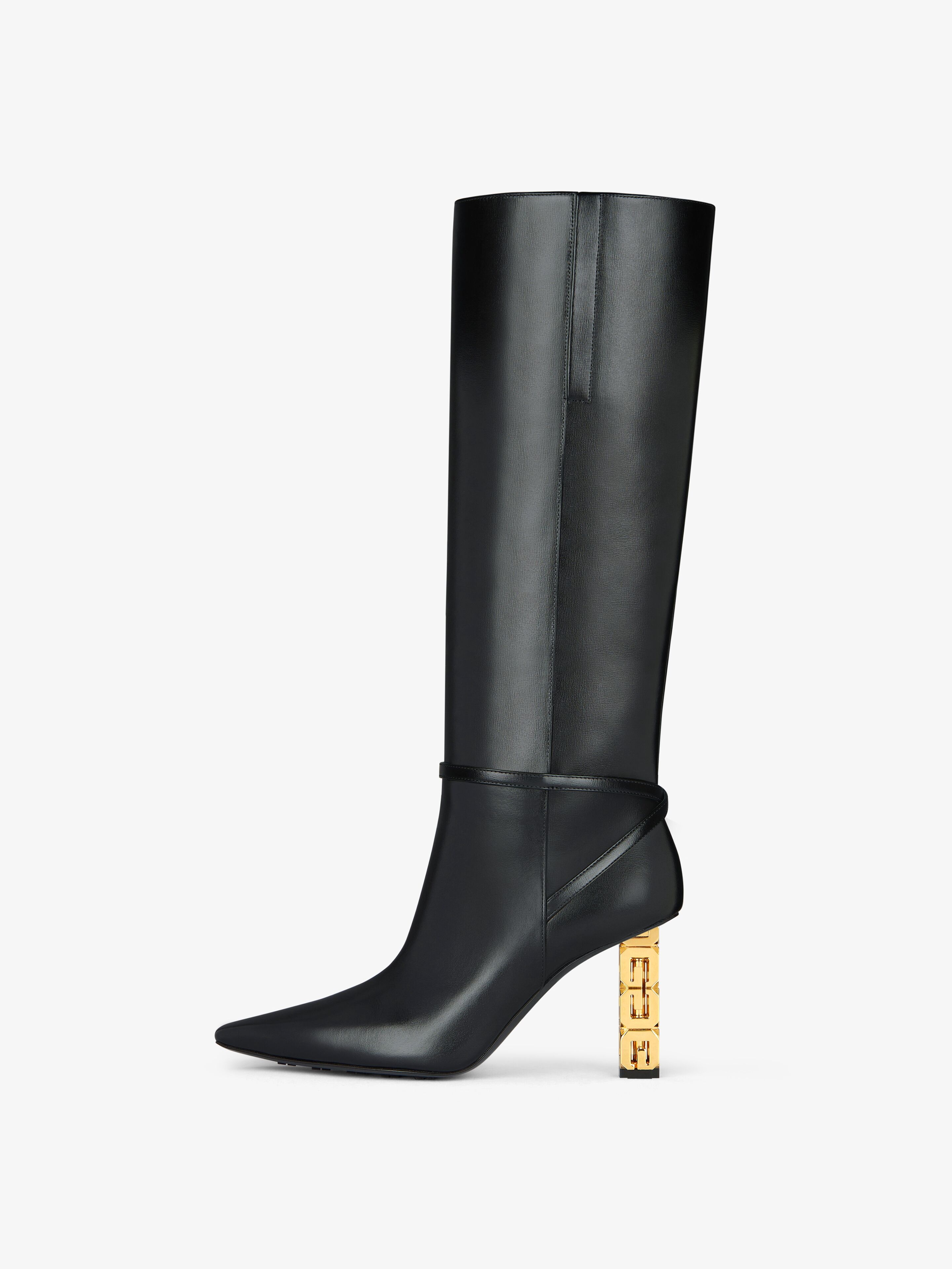 G CUBE BOOT IN BOX LEATHER - 3