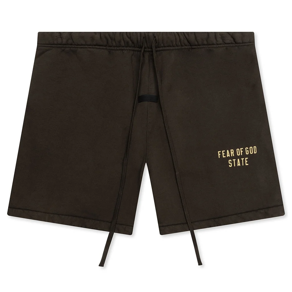 logo-print shorts - 1
