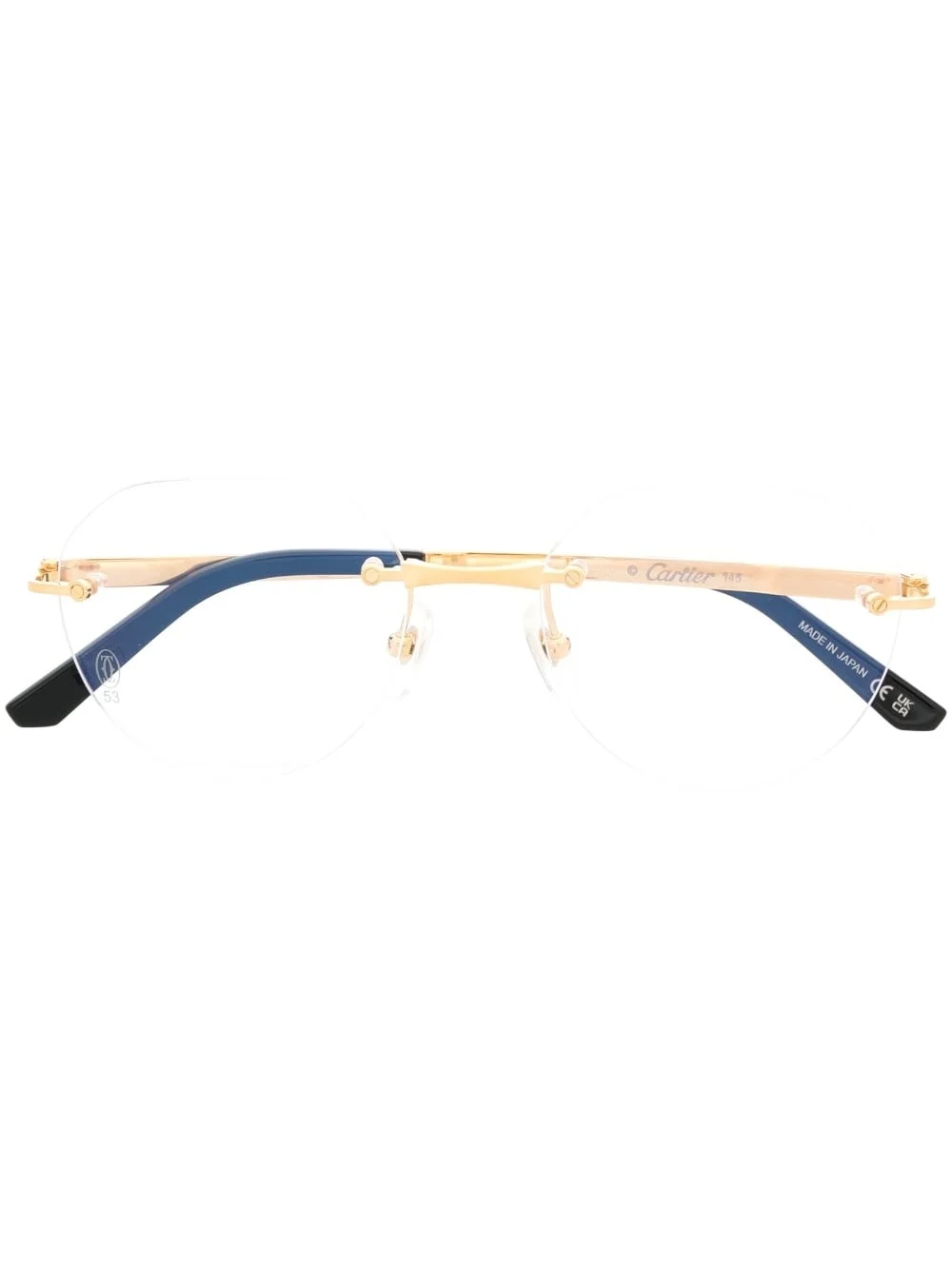 Santos de Cartier rimless glasses - 1