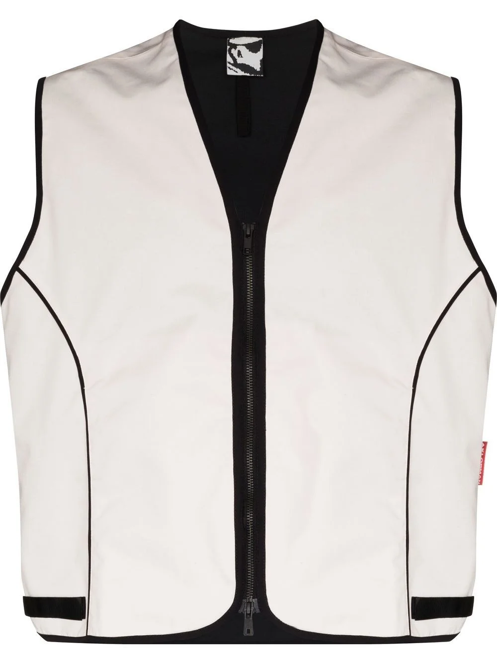 zip-fastening sleeveless jacket - 1