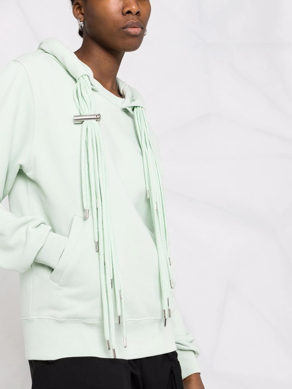 multi-cord cotton hoodie - 5