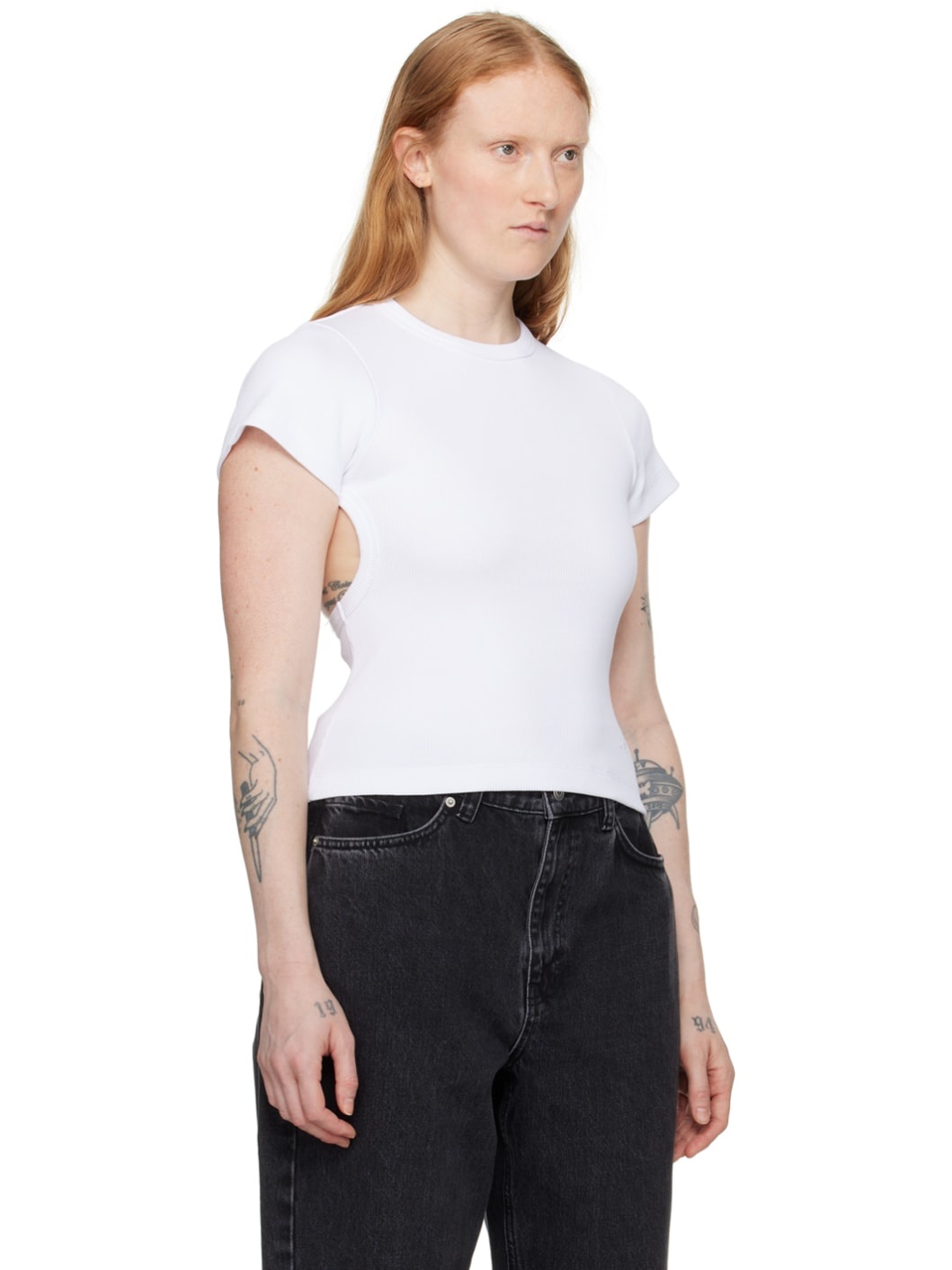 White Solo Cutout T-Shirt - 2