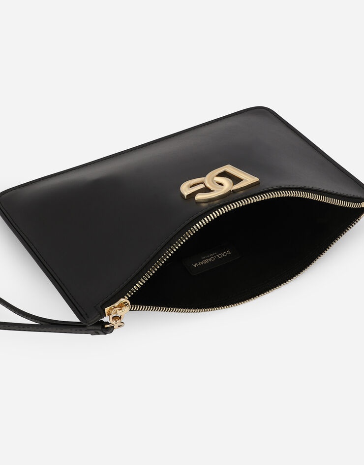 Calfskin clutch with DG logo - 4