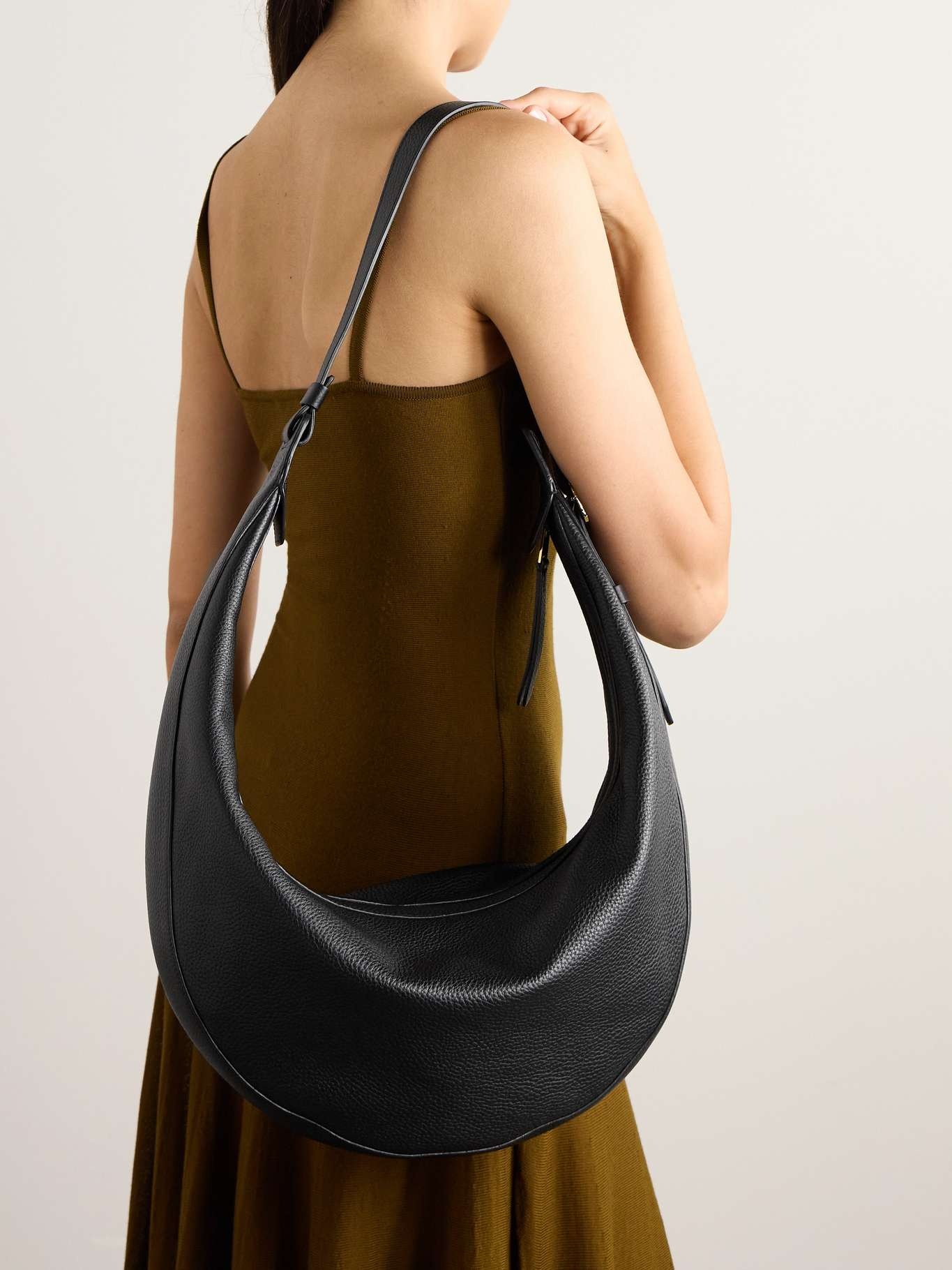Augustina textured-leather shoulder bag - 2