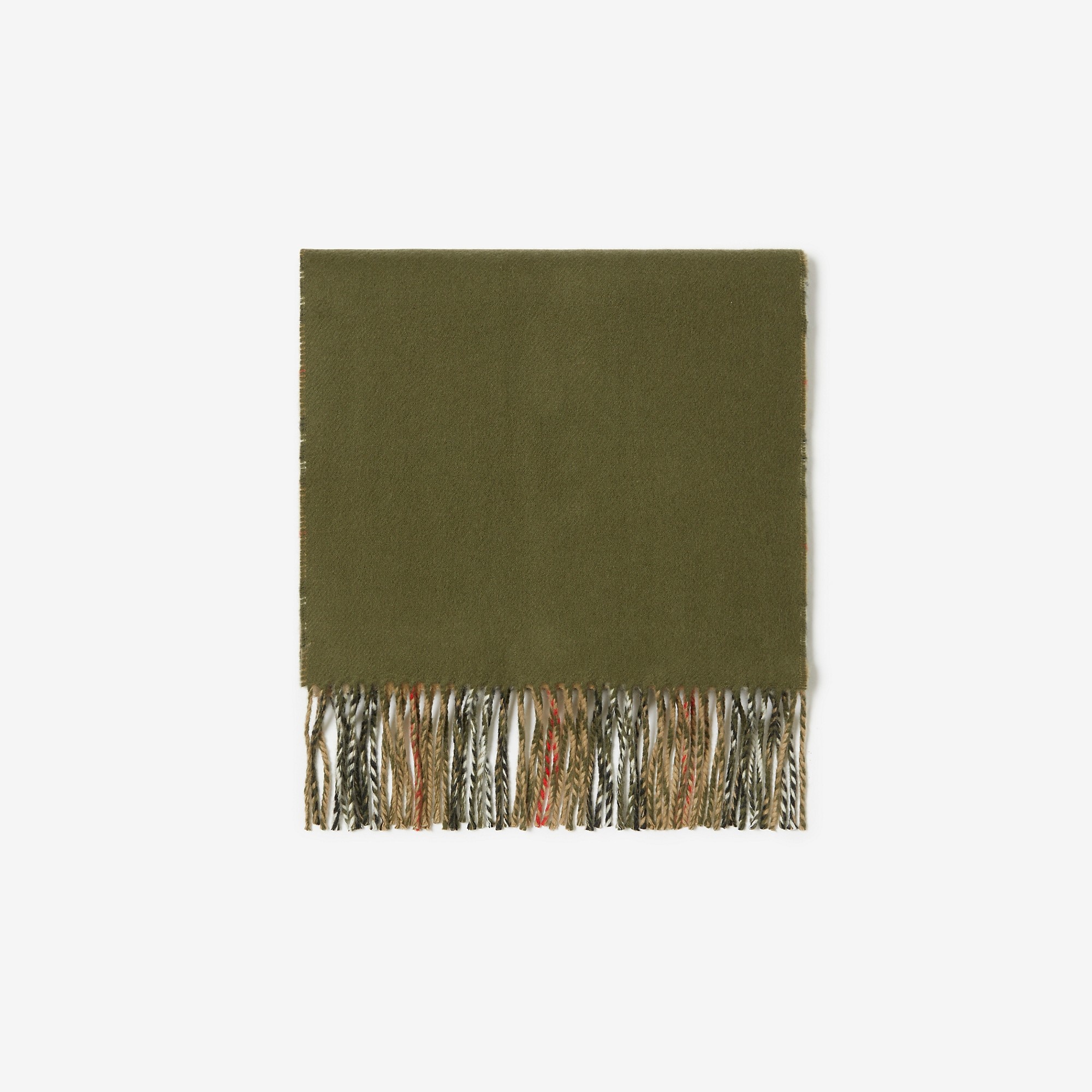 Check Cashmere Reversible Scarf - 4
