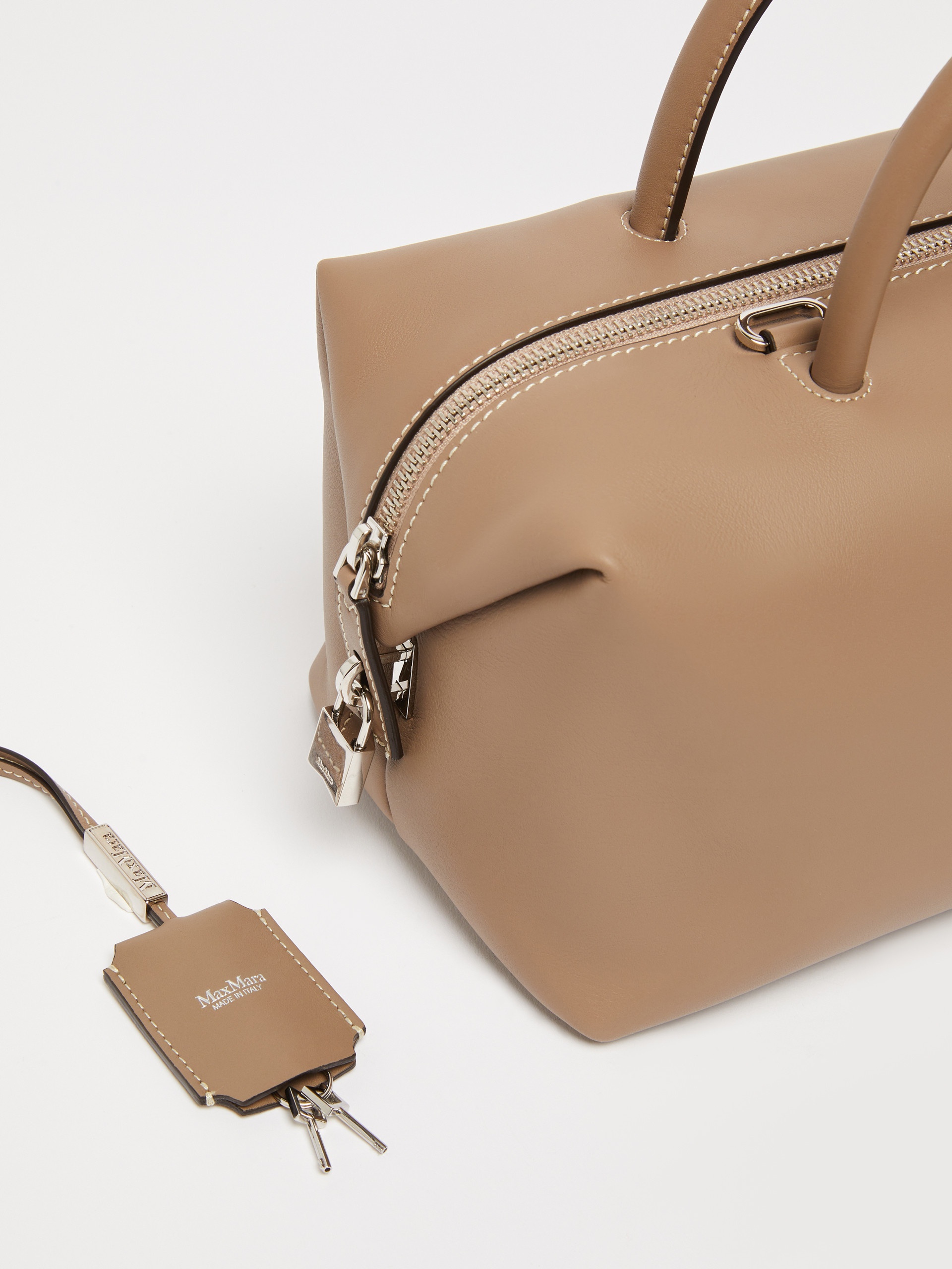 HOLDALLM Medium shiny leather satchel bag - 4