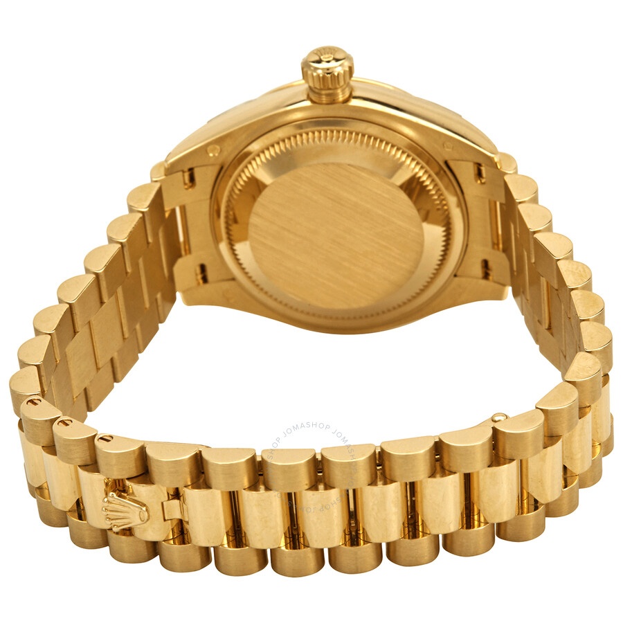 Rolex Lady Datejust Silver Diamond Dial Automatic 18 Carat Yellow Gold President Watch 279178 - 3