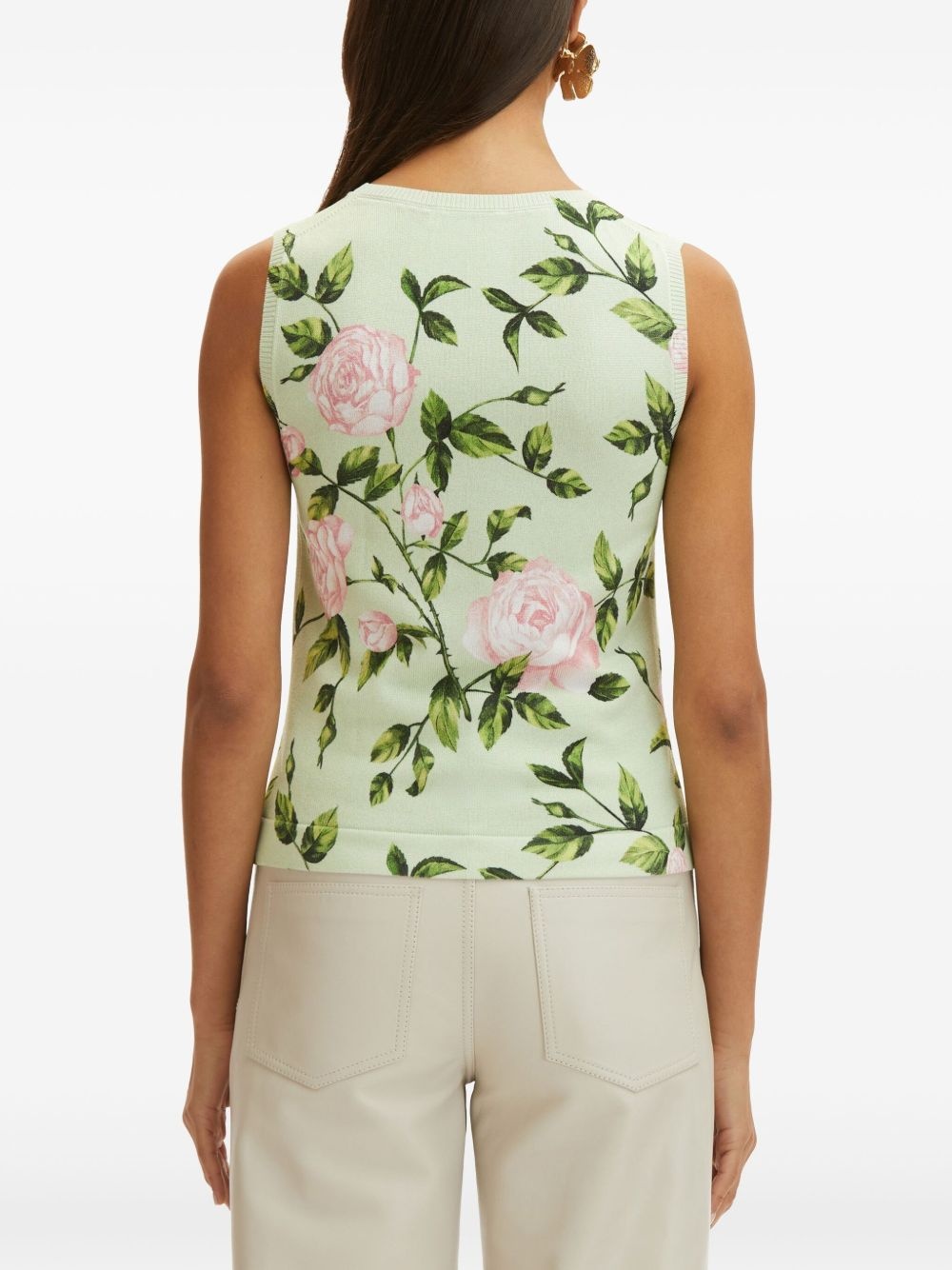 rose-print top - 4