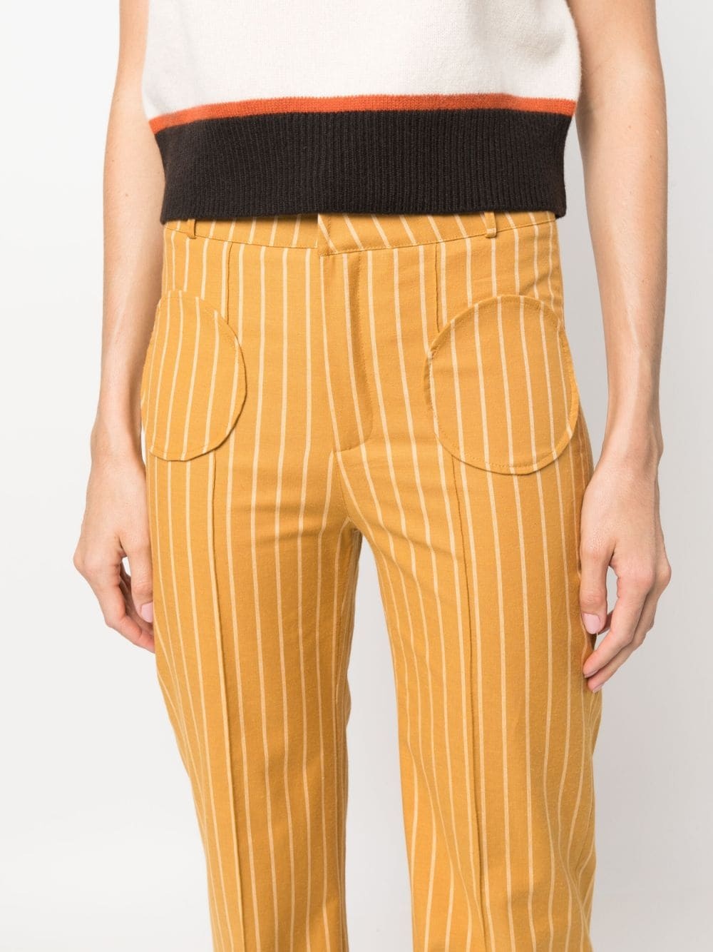 Yoshitomo stripe-print trousers - 5