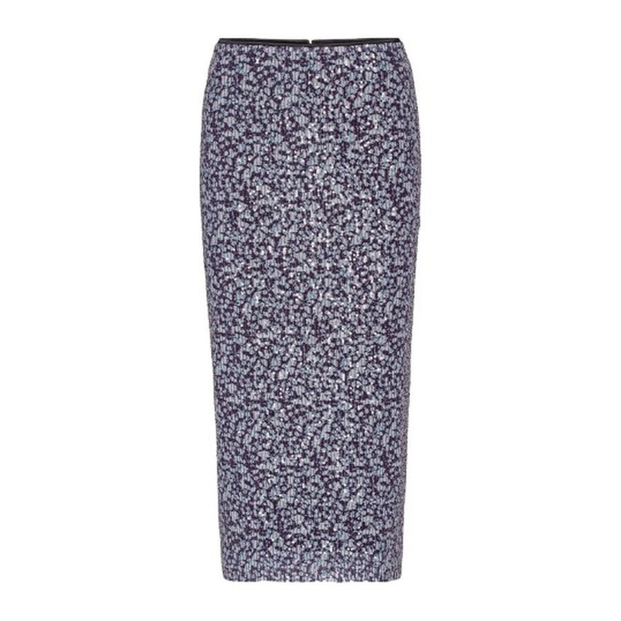 Rotate Ladies Vibrant Floral Outline Midi Pencil Skirt - 5