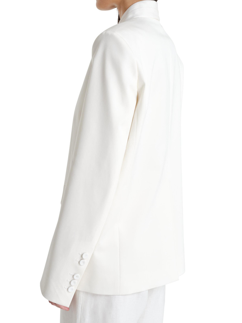 Women's New Linen Single-Breasted Dinner Jacket - Ivoire 5