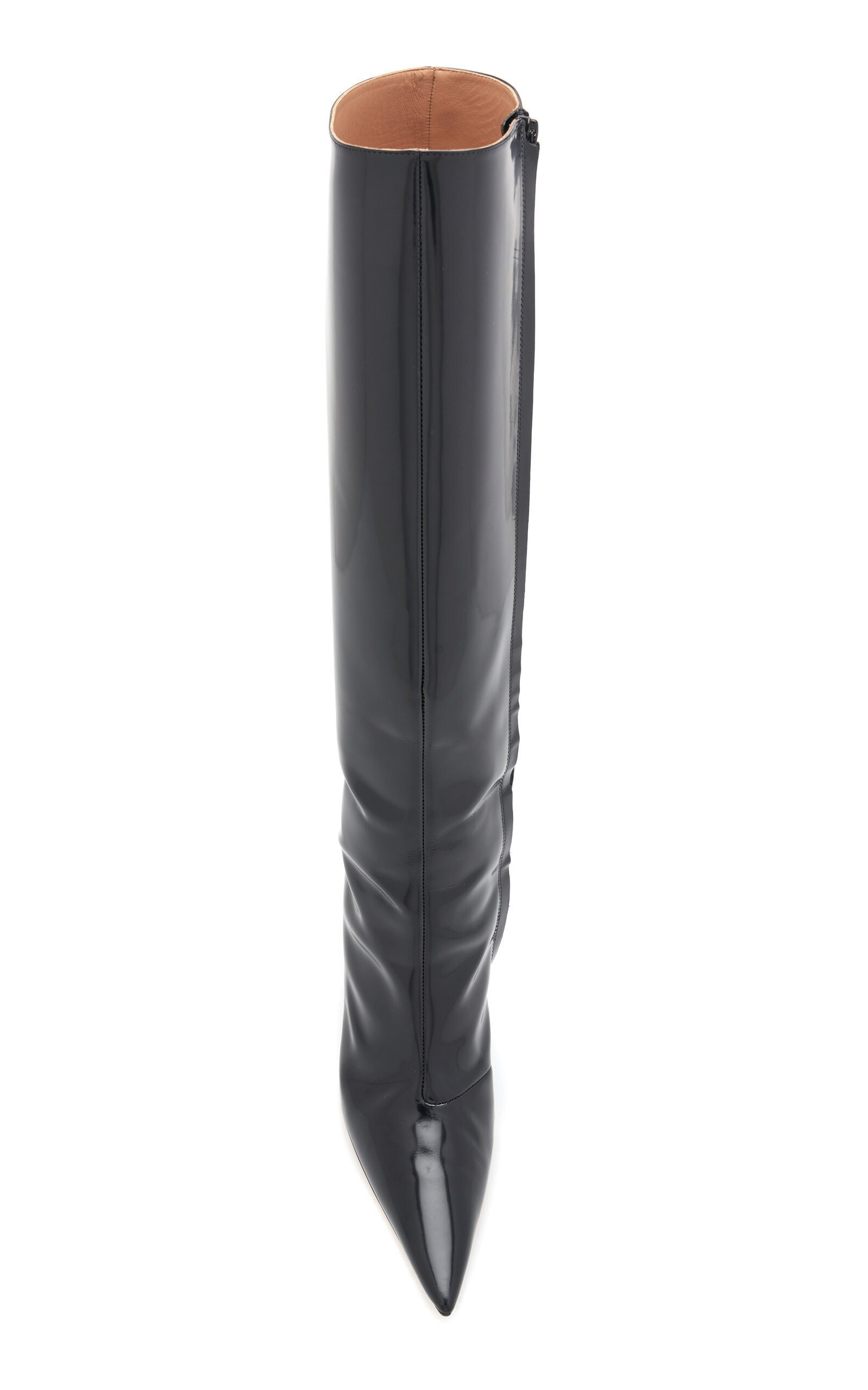 Rocket Knee-High Vinyl Boots black - 4