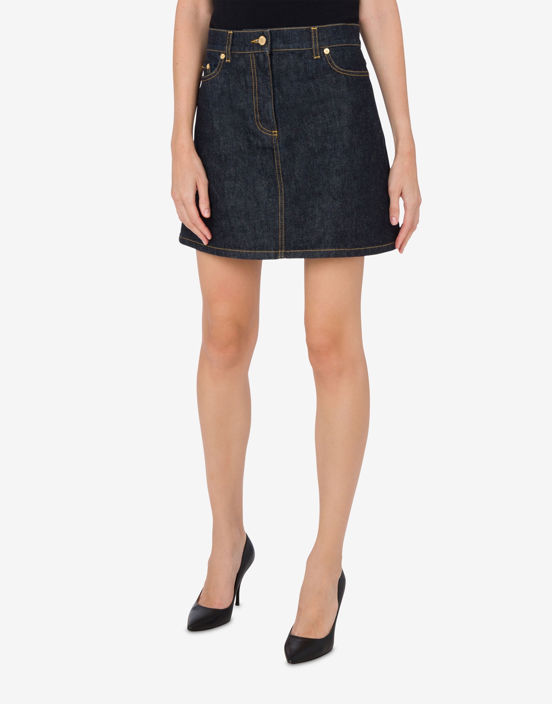 LUNAR NEW YEAR DENIM MINISKIRT - 1