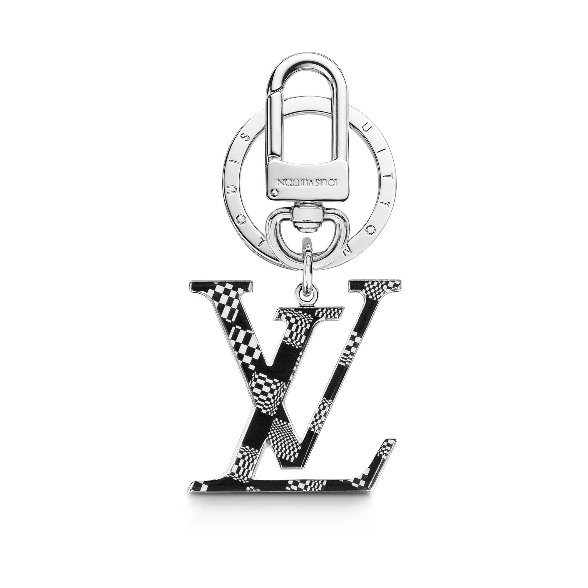 LV Distorted Damier Bag Charm and Key Holder - 1