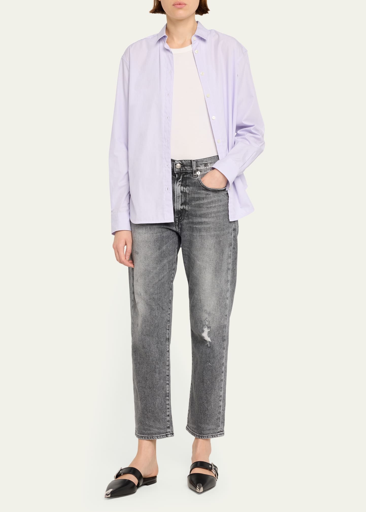 Cropped Boyfriend Jeans - 2