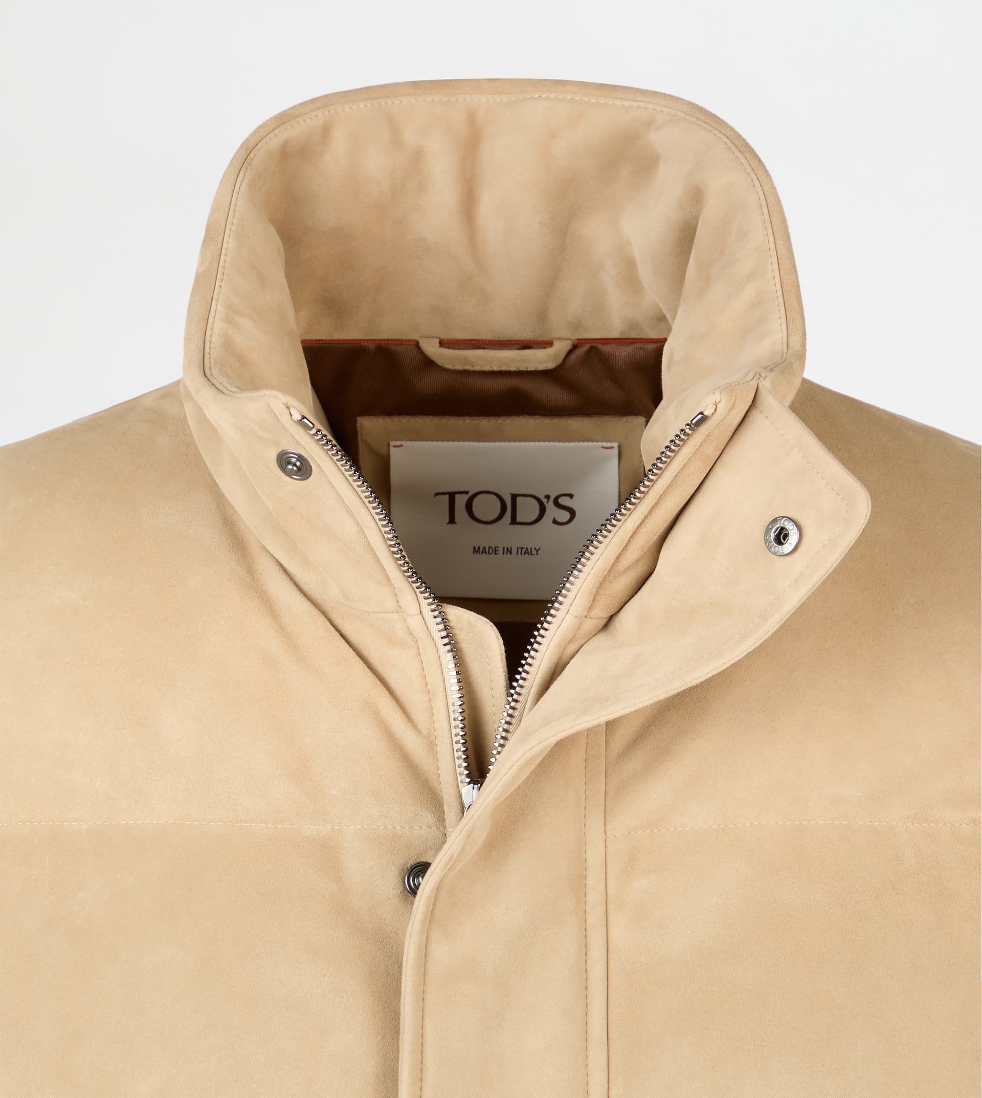 DOWN JACKET IN PASHMY SUEDE - BEIGE - 7
