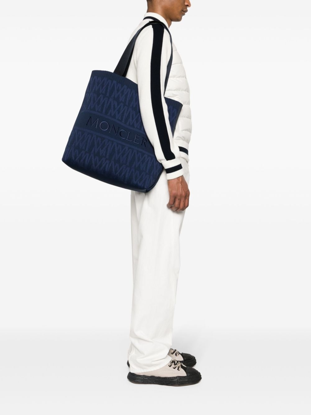 monogram-jacquard tote bag - 2
