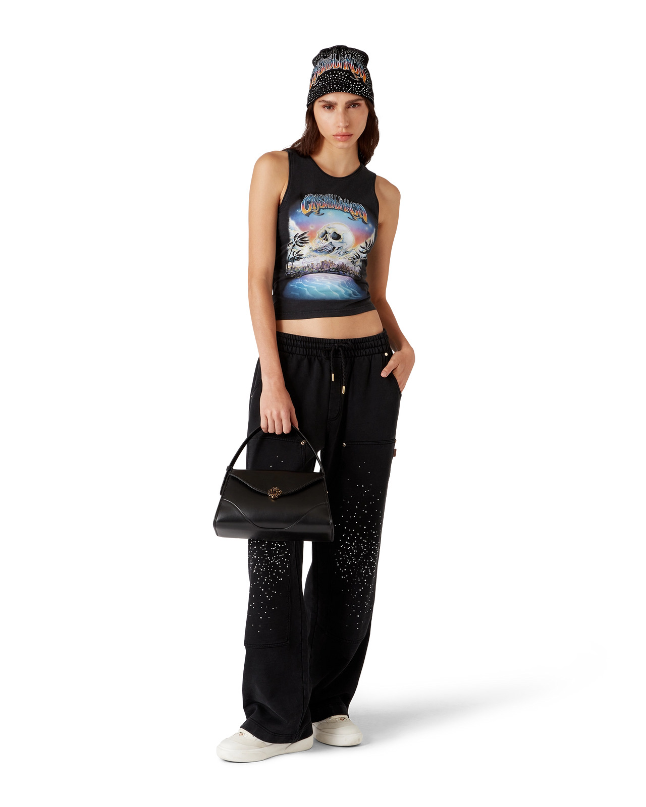 La Prémonition Crystal Embellished Sweatpants | Casablanca Paris - 2