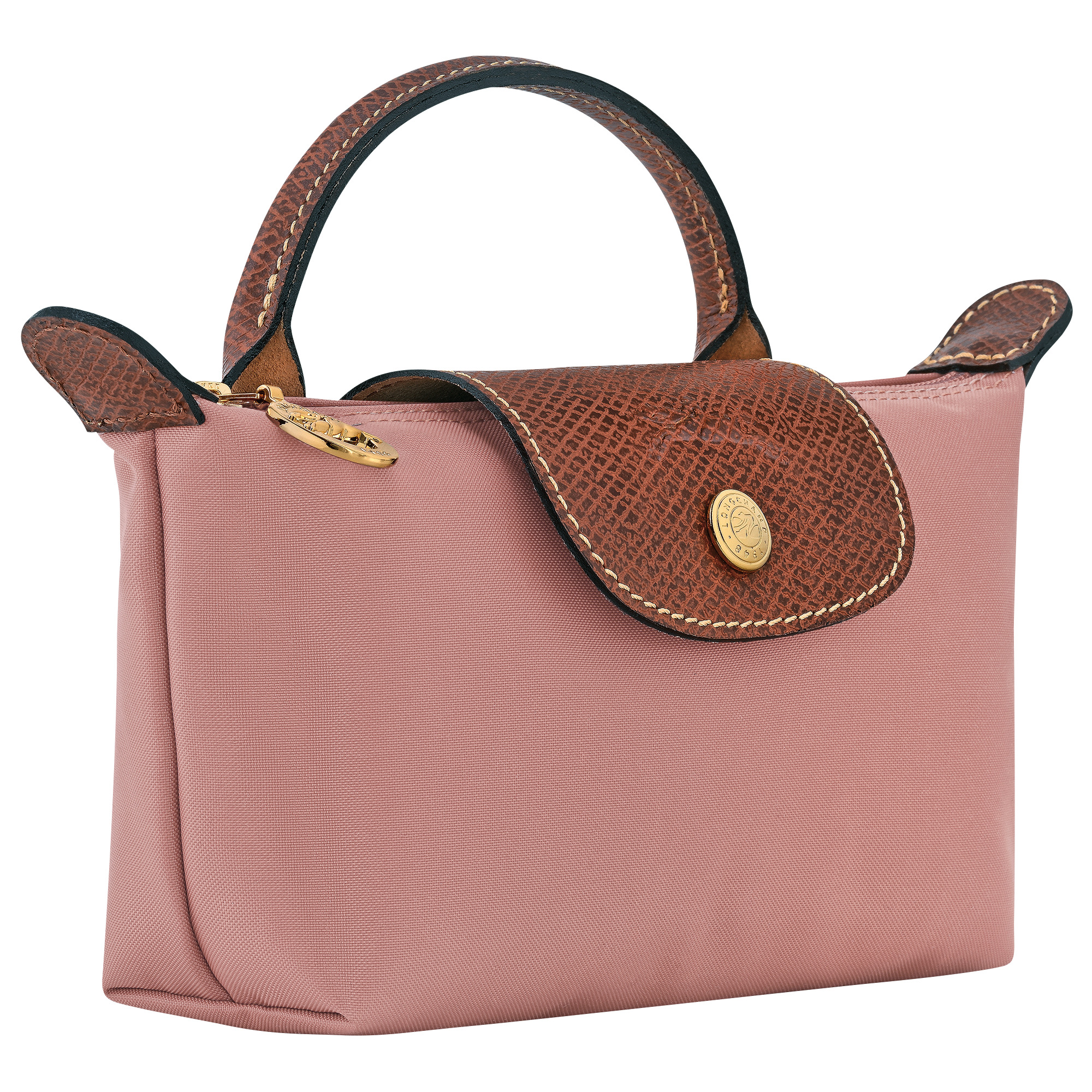 Le Pliage Original Pouch with handle Pink Tea - Recycled canvas - 2