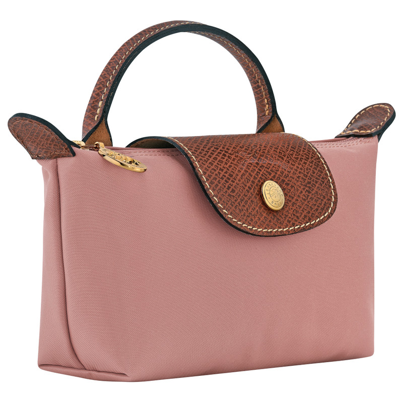 Longchamp Le Pliage Original Pouch with handle Pink Tea - Recycled canvas outlook