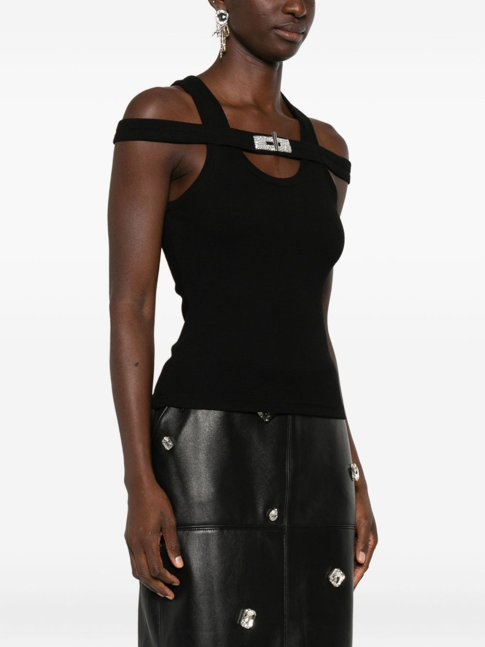crystal-embellished top - 3