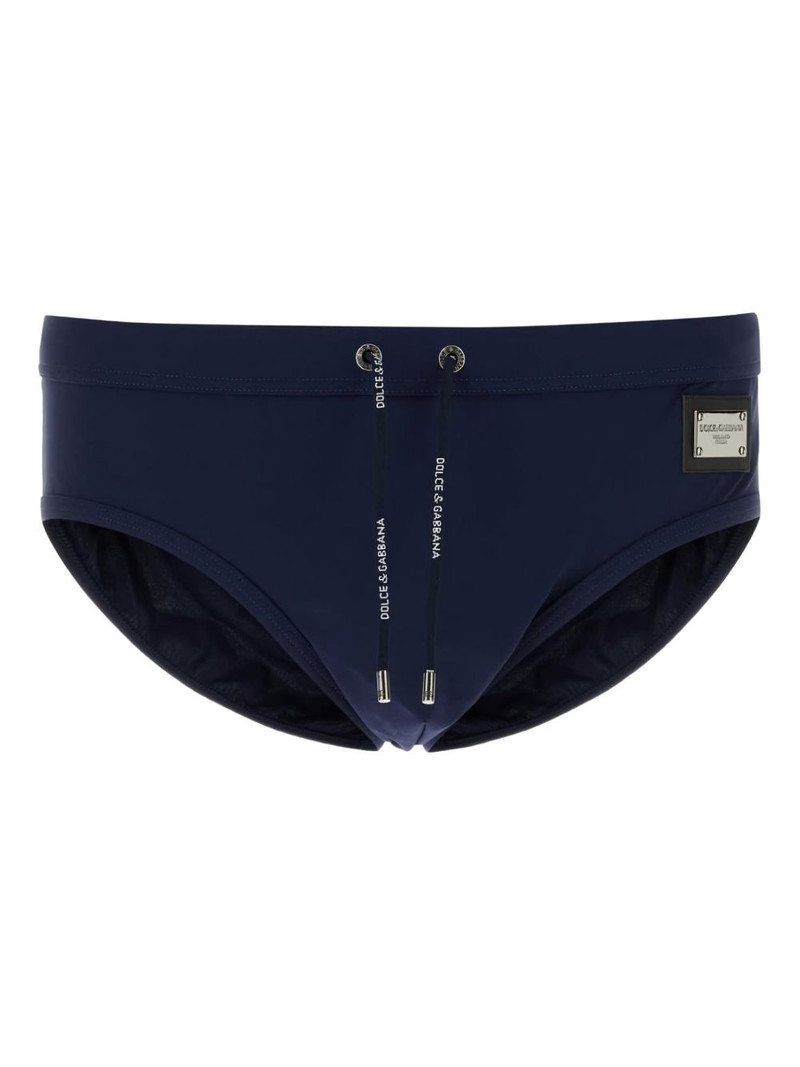 logo-plaque swim briefs 1