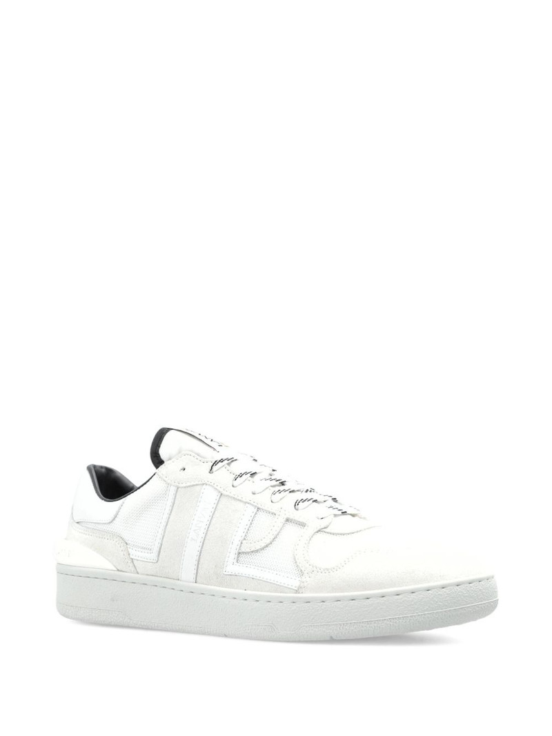Lanvin logo lettering panelled sneakers outlook