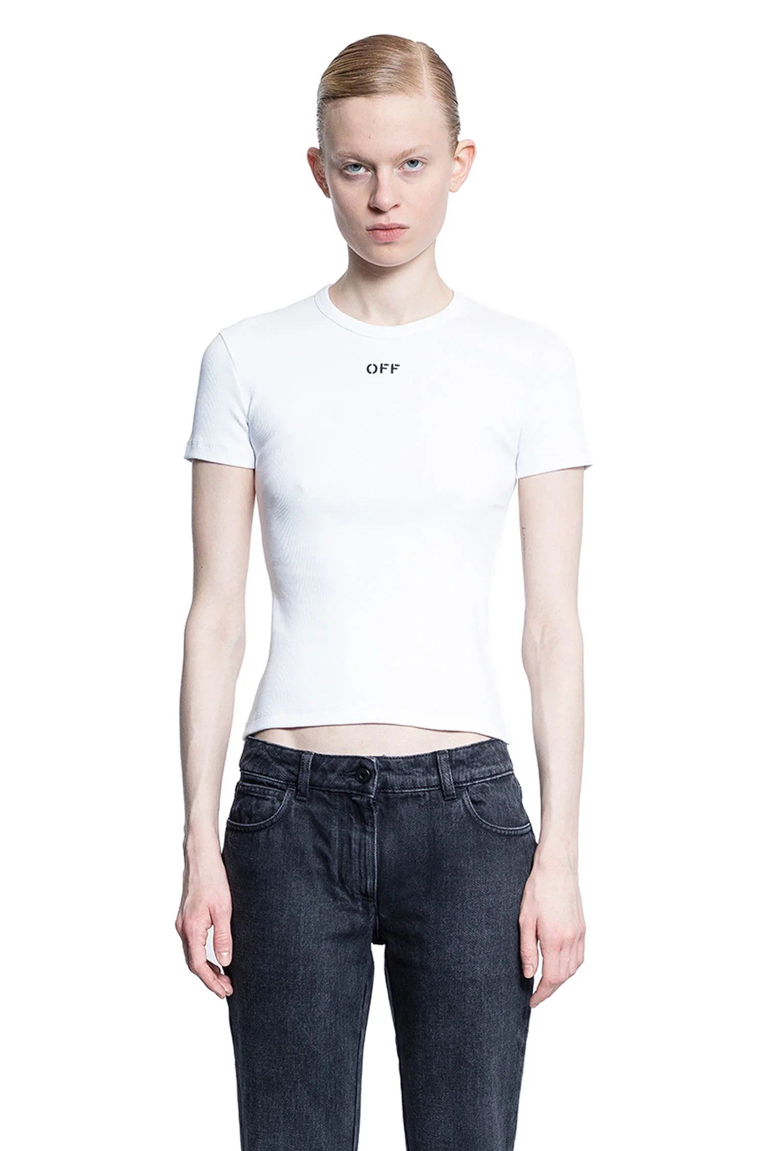 OFF-WHITE WOMAN WHITE T-SHIRTS - 1