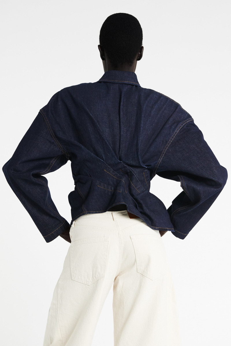 RINSE WASH DENIM SHIRT INDIGO 3