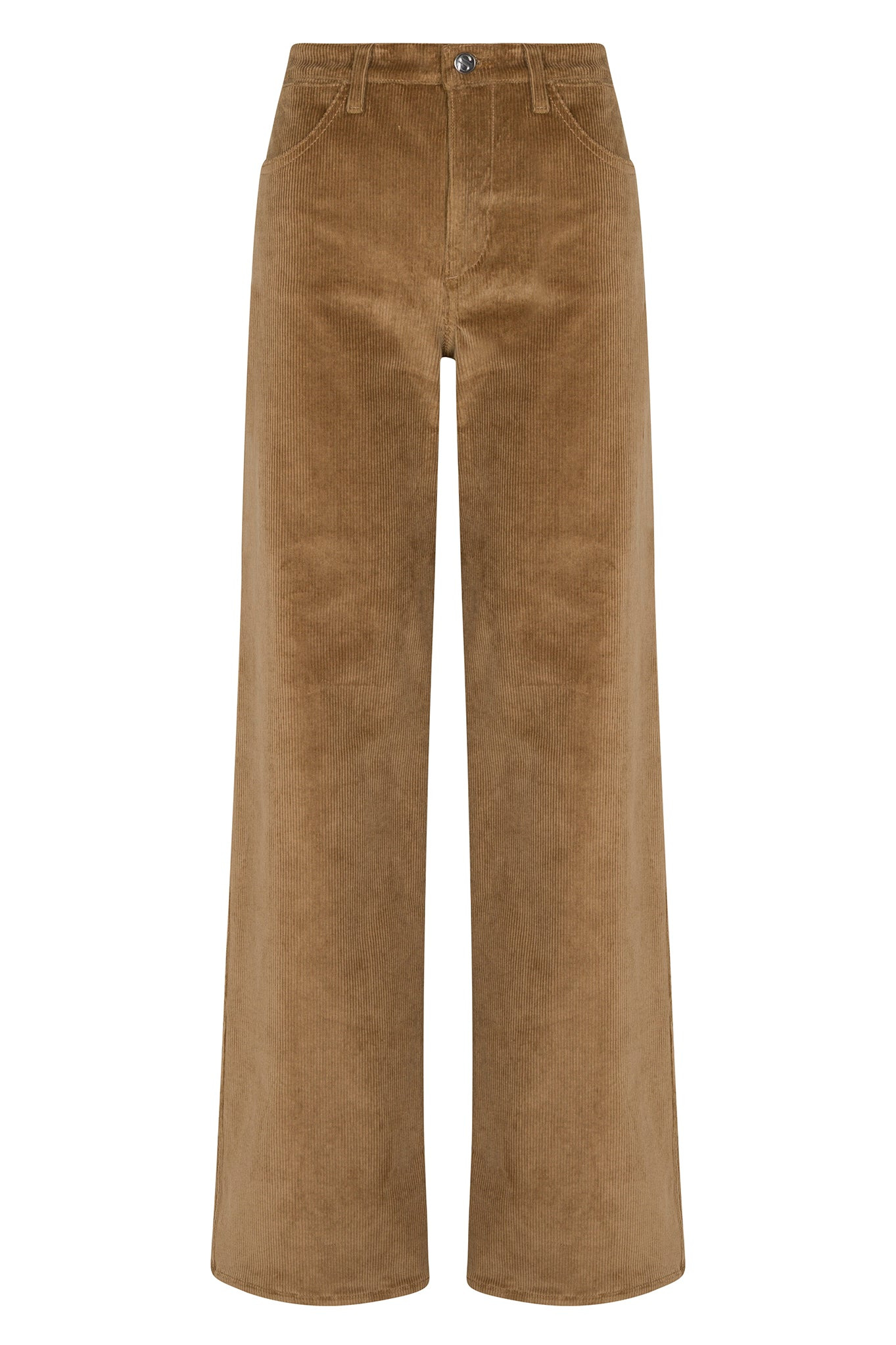 SEPIA CORDUROY WIDE LEG TROUSERS - 5