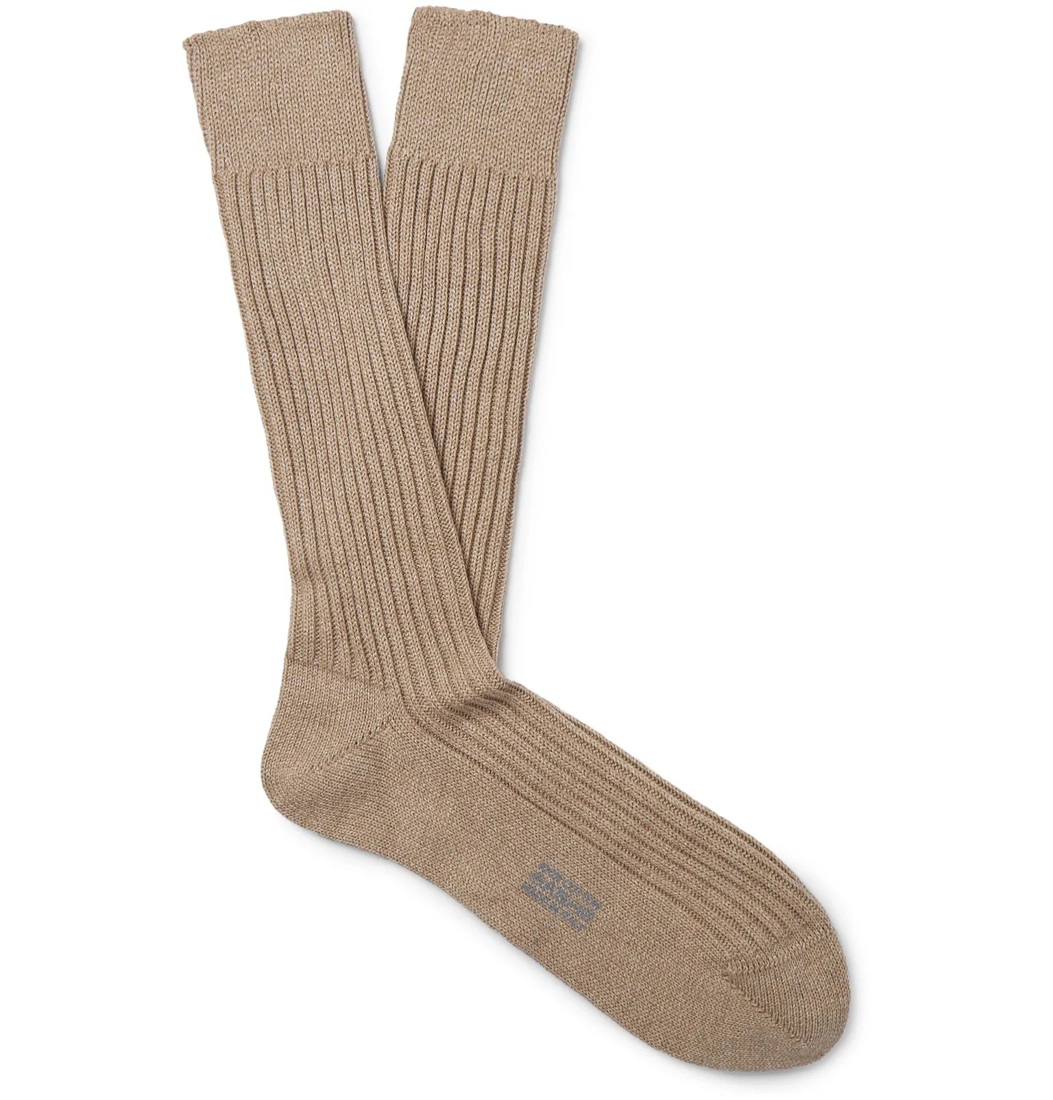 Ribbed Cotton Socks - 1