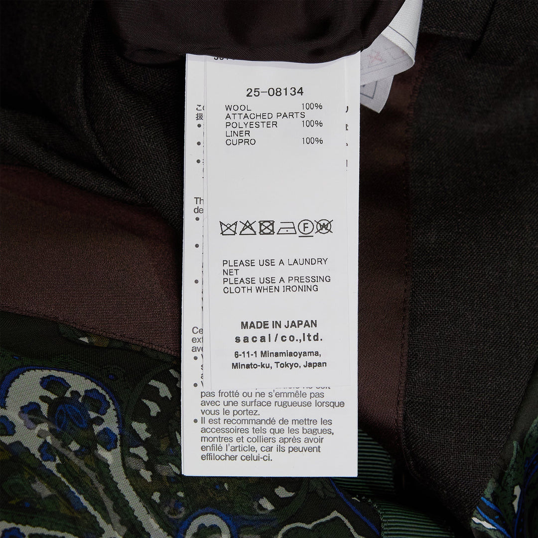 Suiting x Paisley Print Pants - 3