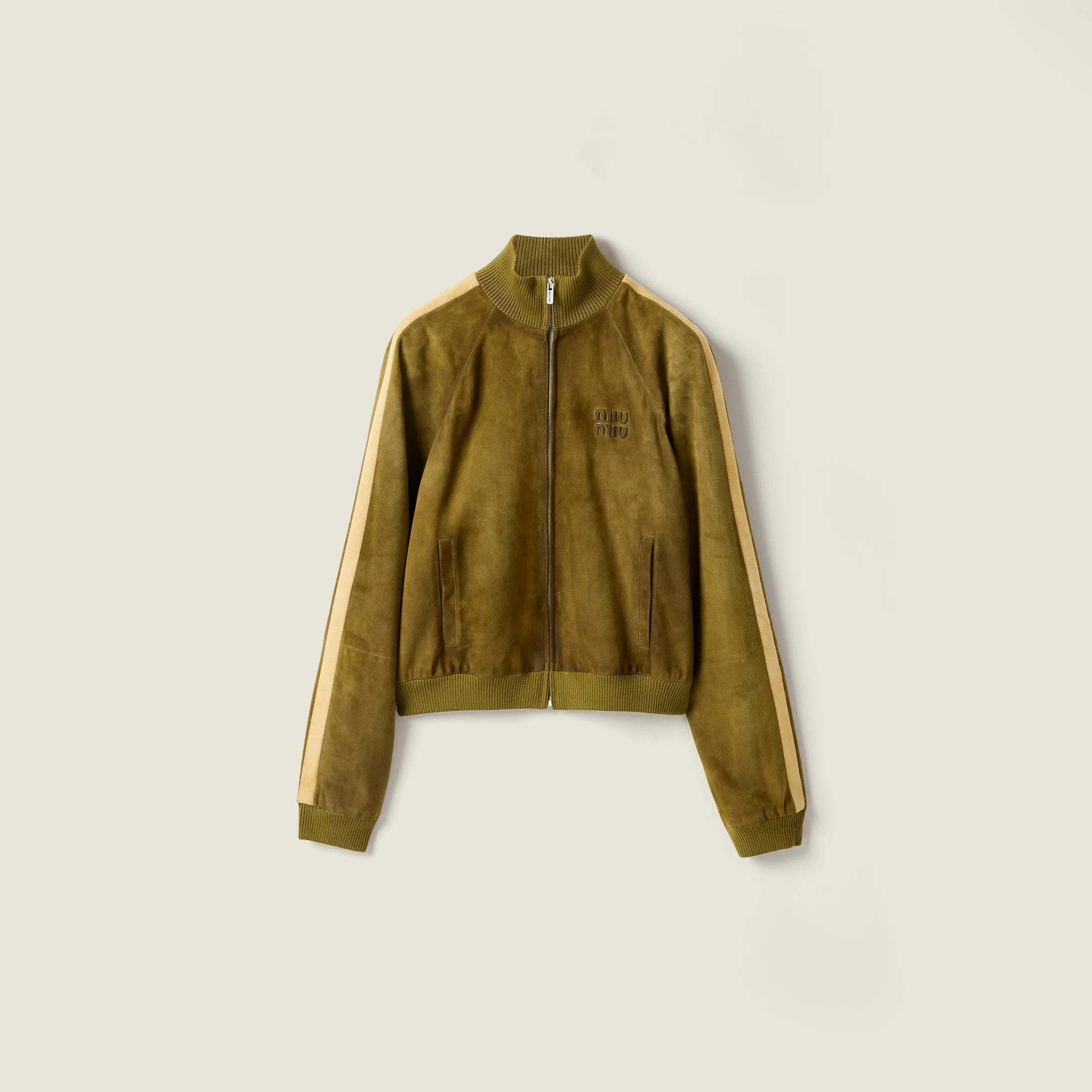 Waxed suede jacket - 1