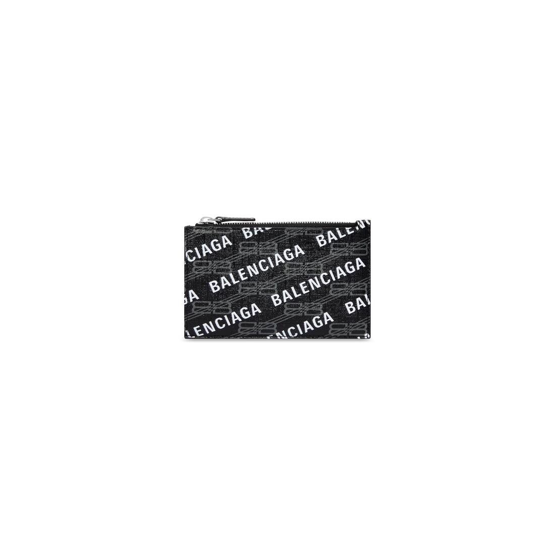 Women's Signature Large Long Coin And Card Holder Bb Monogram Coated Canvas And Allover Logo  in Bla - 1