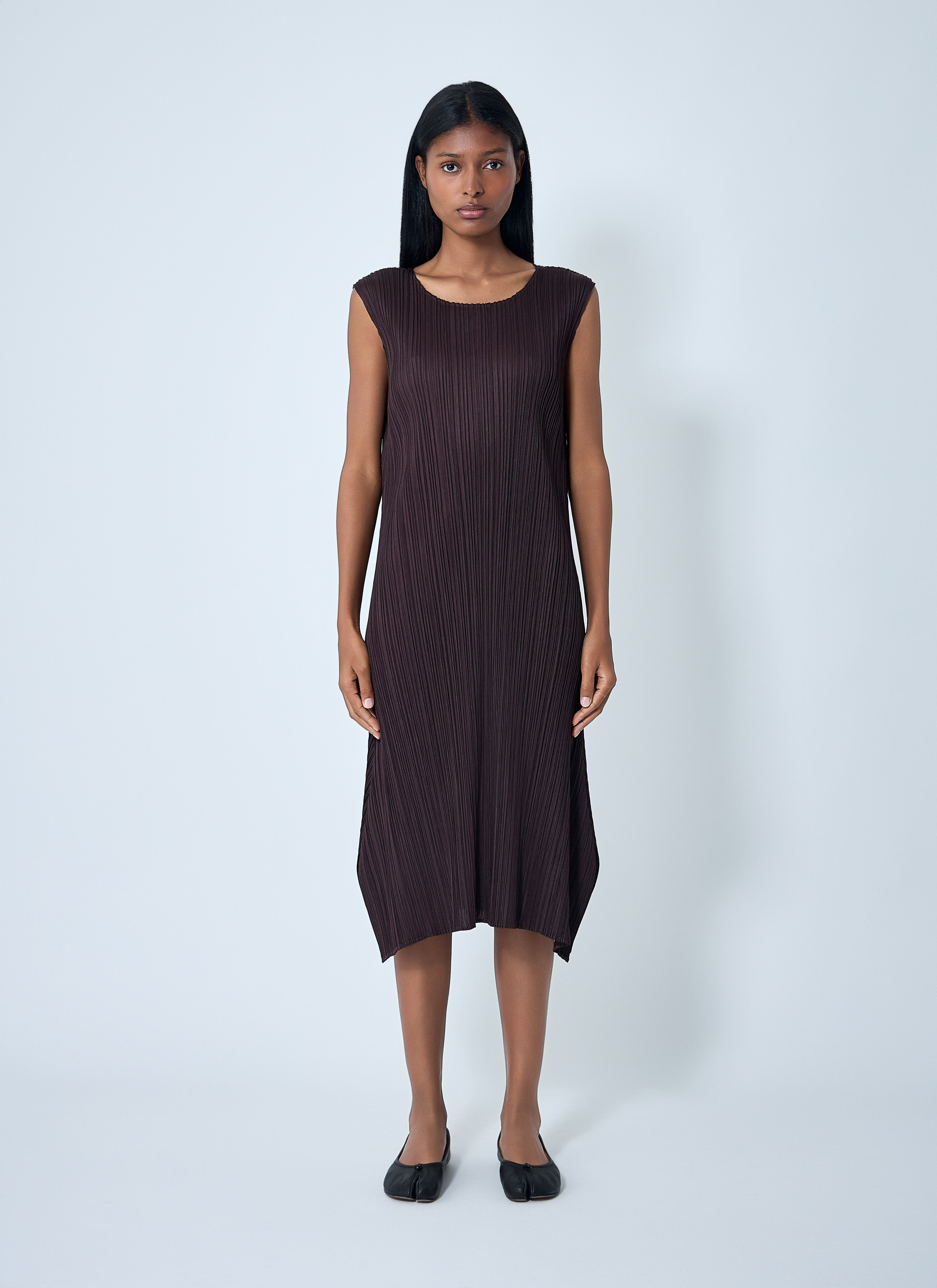Pleats Please Issey Miyake Women Pleated Midi Dress - 1