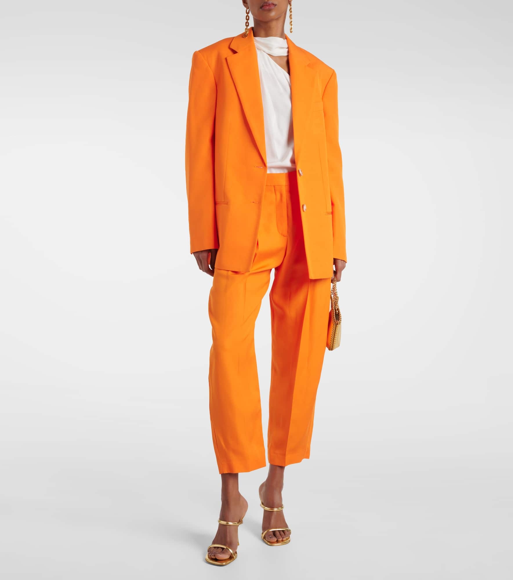 Single-breasted crêpe blazer - 2
