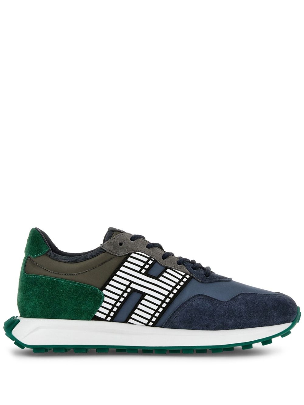 H601 panelled suede sneakers - 1