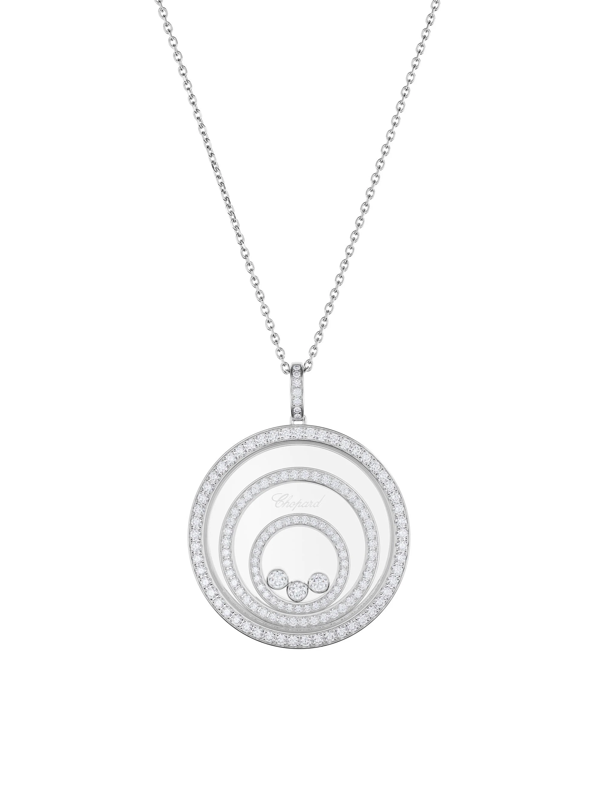 Women's Happy Spirit 18K White Gold & Diamond Pendant Necklace - White Gold - 1