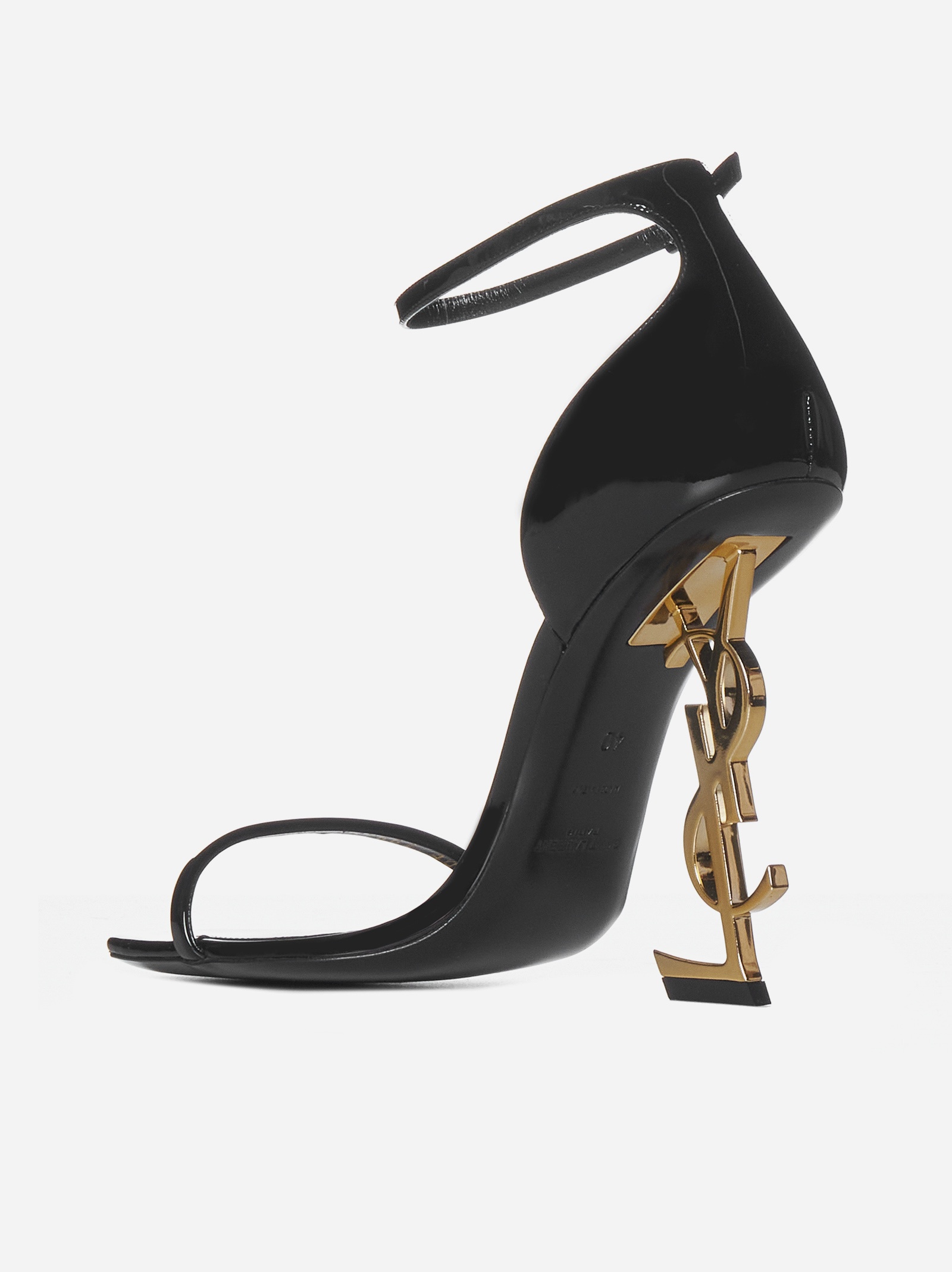 YSL Opyum patent leather sandals - 3