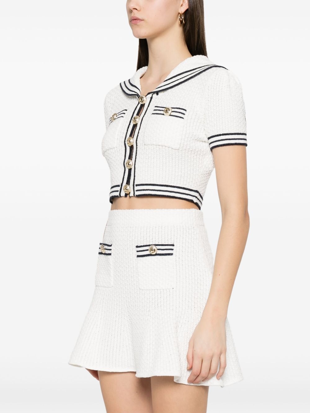 textured knitted top - 3