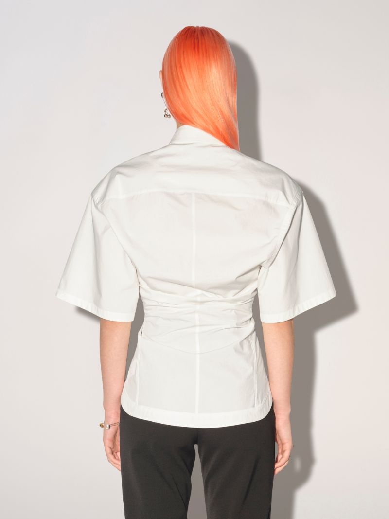 SHORT SLEEVE WAIST SHIRT - 4