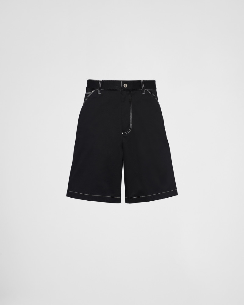Stretch cotton Bermudas 1