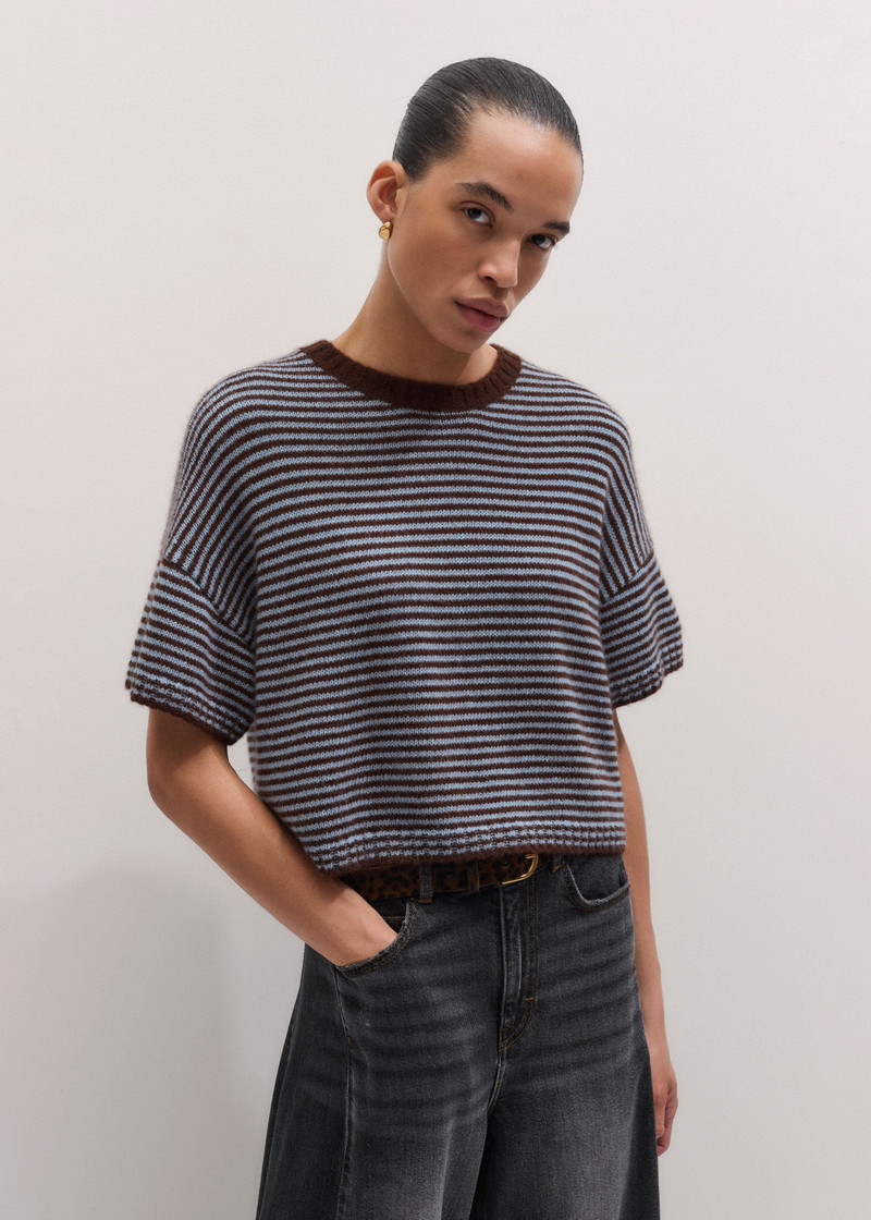 Relaxed Knit Crop Tee 5