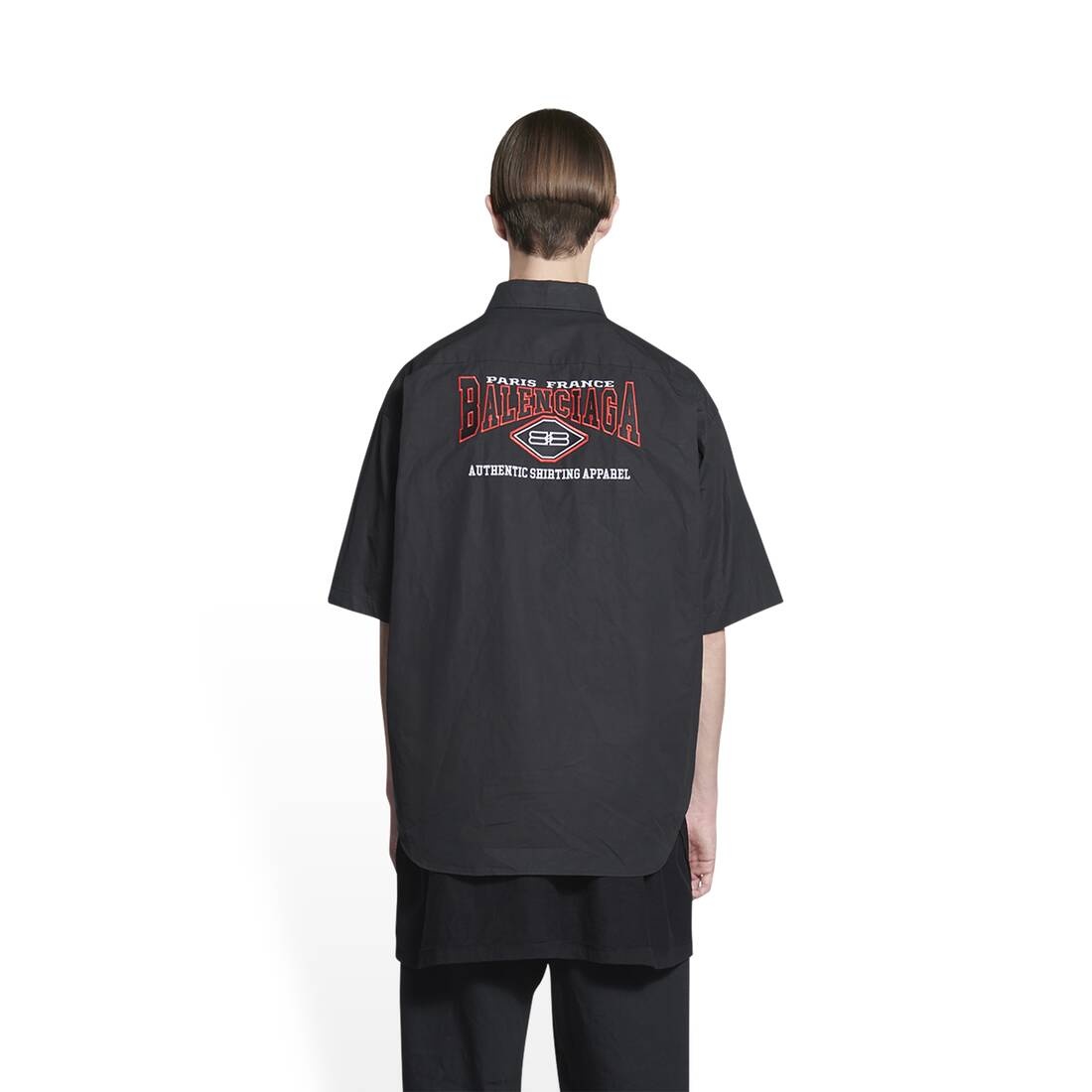 Men's Bb Icon Short Sleeve Shirt Large Fit in Black - 4