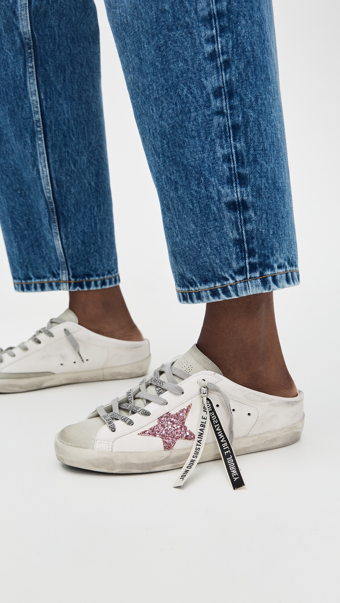 Bio Based Upper Glitter Star Sneakers - 2