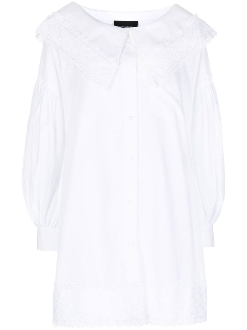 cotton shirt dress - 1