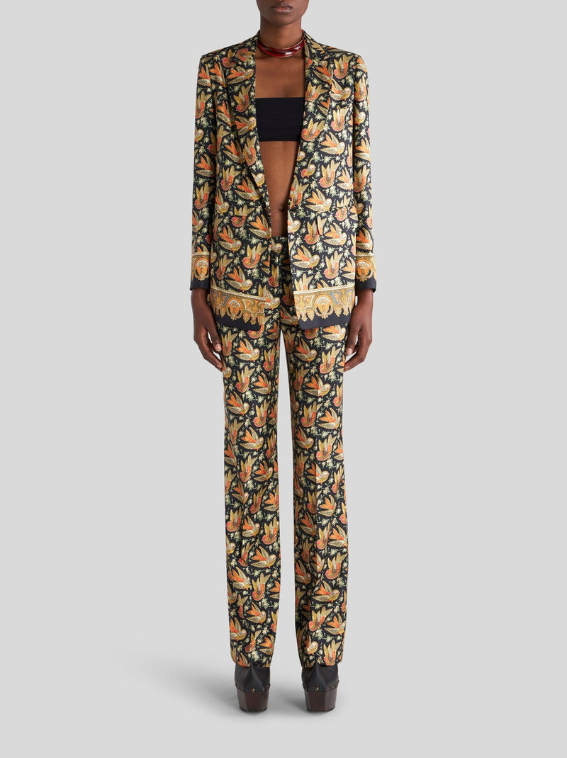 TWILL JACKET WITH PRINTED BIRDS 4